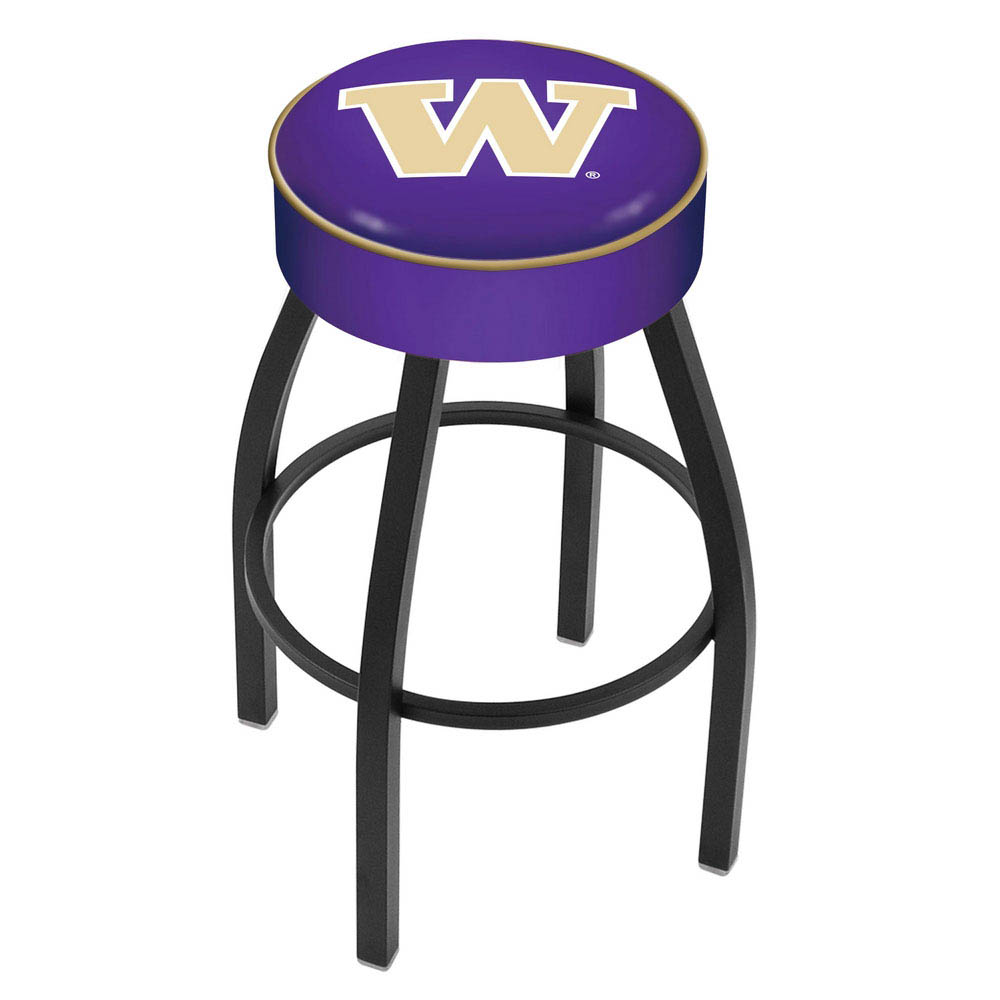 inch Washington Logo Swivel Bar Stool w/ Black Base