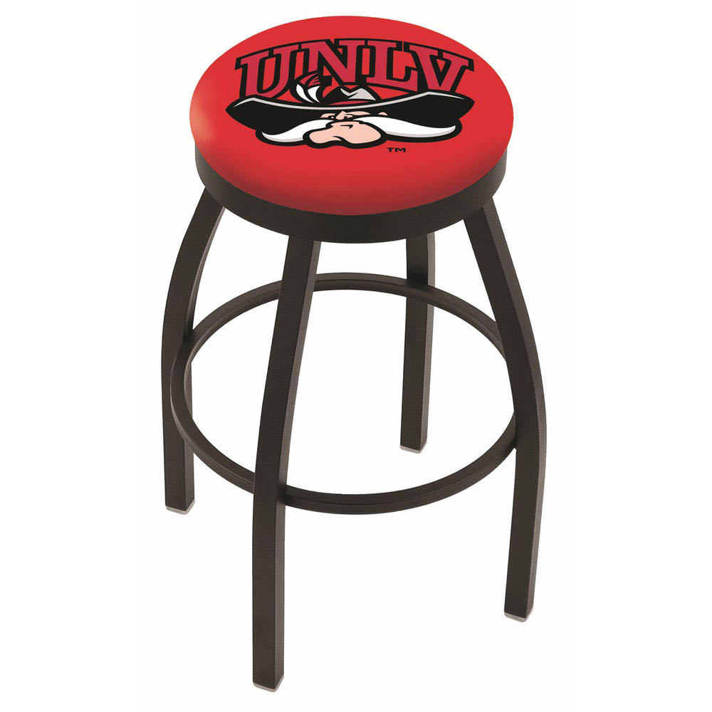 inch Black UNLV Swivel Bar Stool w/ Accent Ring