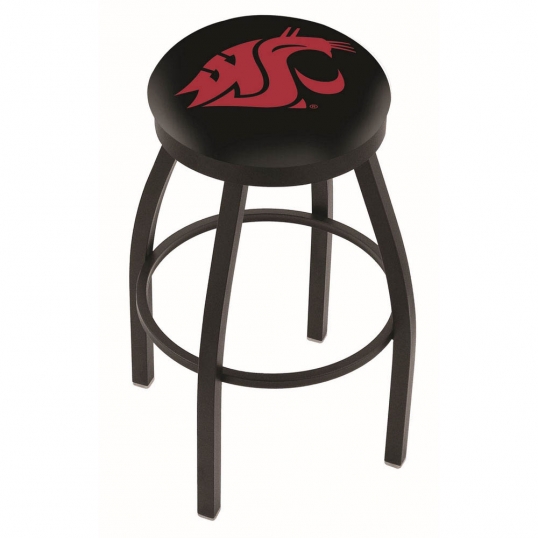 30 inch Black Washington State Swivel Counter Stool w/ Accent Ring