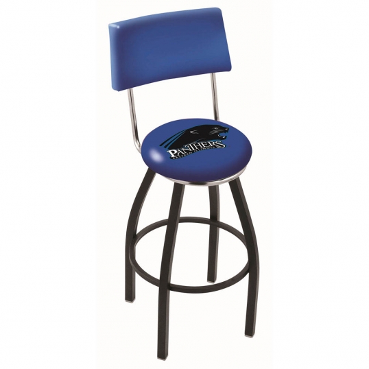 30 inch Black Eastern Illinois Swivel Counter Stool w/ Back