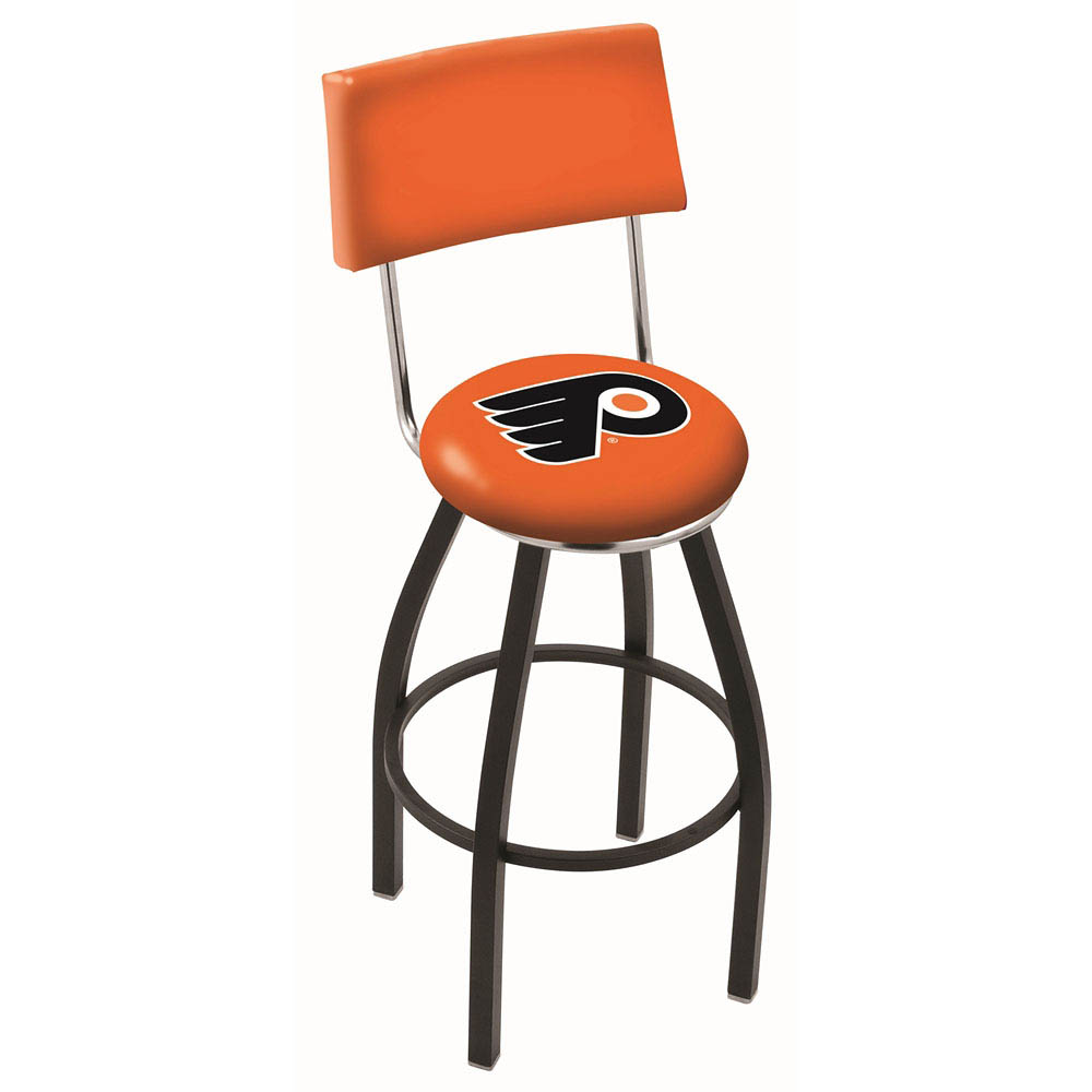 inch Orange Philadelphia Flyers Swivel Bar Stool w/ Back