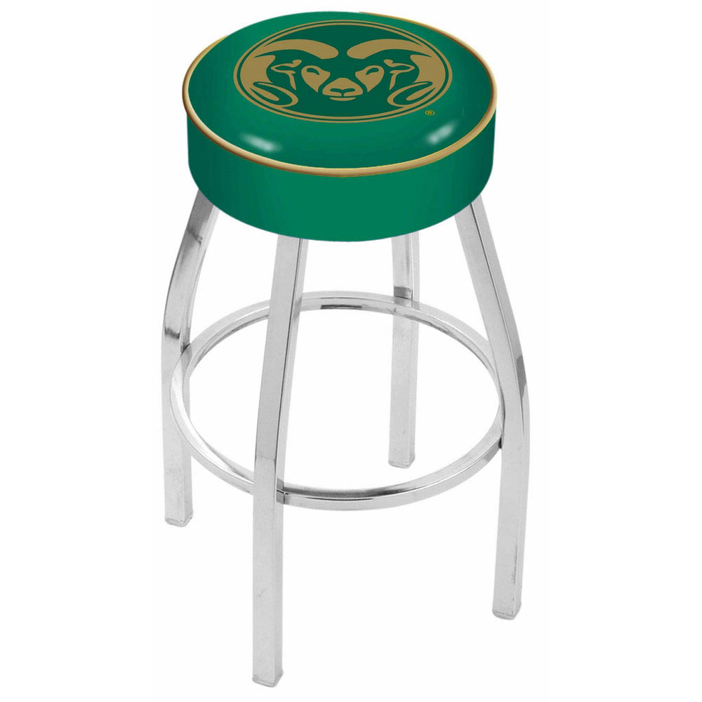 inch Colorado State Logo Swivel Bar Stool w/ Chrome Base