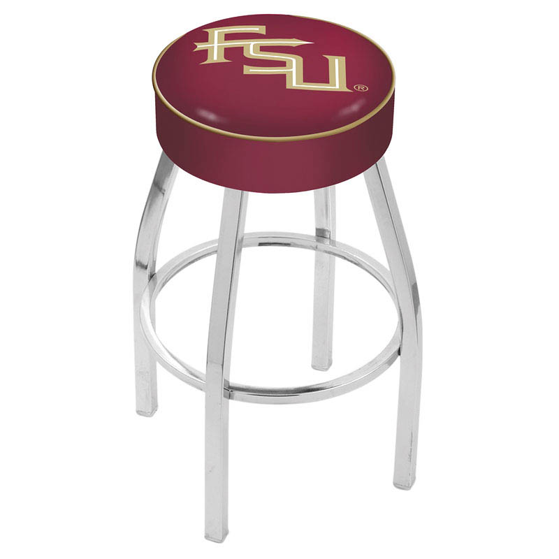 inch Florida State Logo Swivel Bar Stool w/ Chrome Base