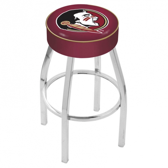 25 inch Florida State Head Logo Swivel Bar Stool w/ Chrome Base