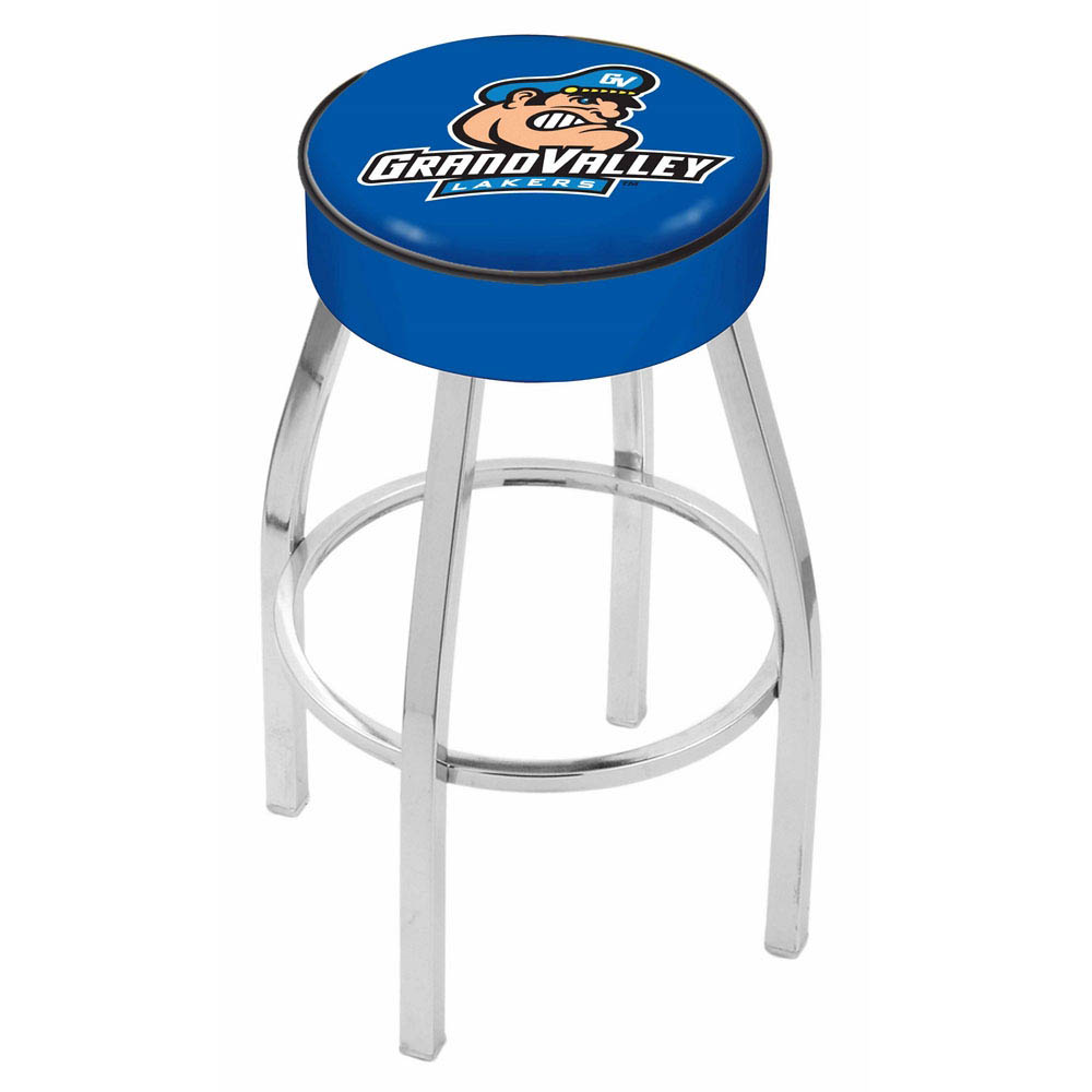 inch Grand Valley State Logo Swivel Bar Stool w/ Chrome Base