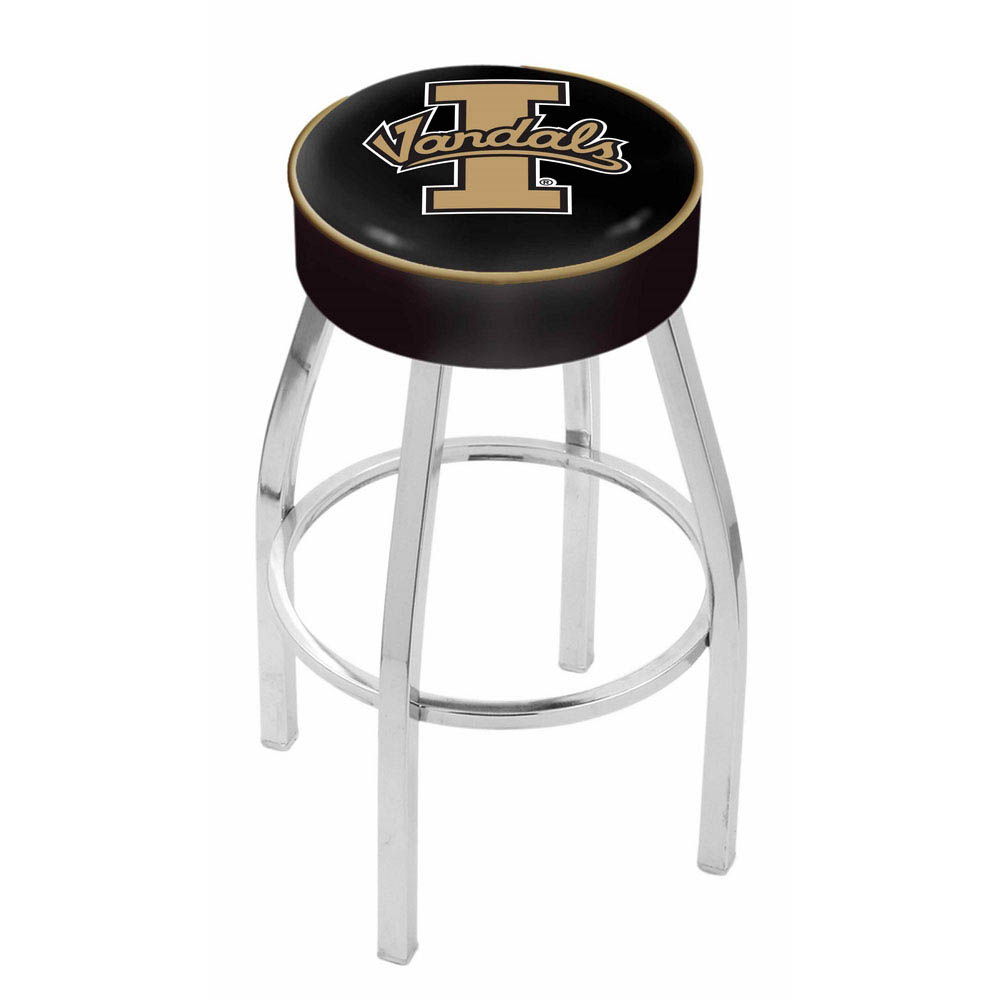 inch Idaho Logo Swivel Bar Stool w/ Chrome Base