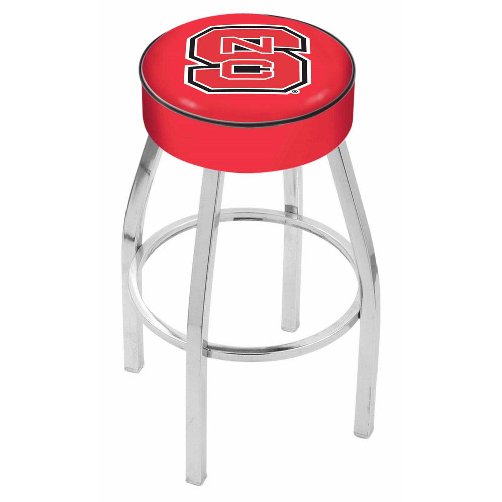 inch North Carolina State Logo Swivel Bar Stool w/ Chrome Base