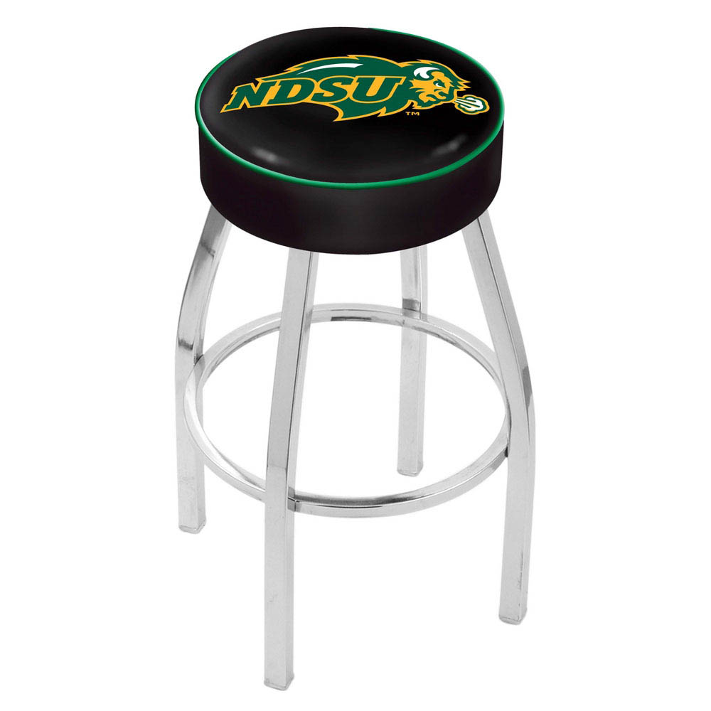 inch North Dakota State Logo Swivel Bar Stool w/ Chrome Base