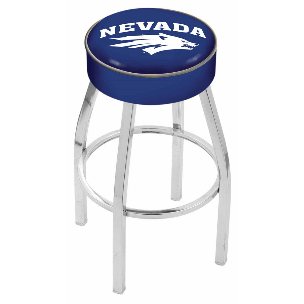inch Nevada Logo Swivel Bar Stool w/ Chrome Base