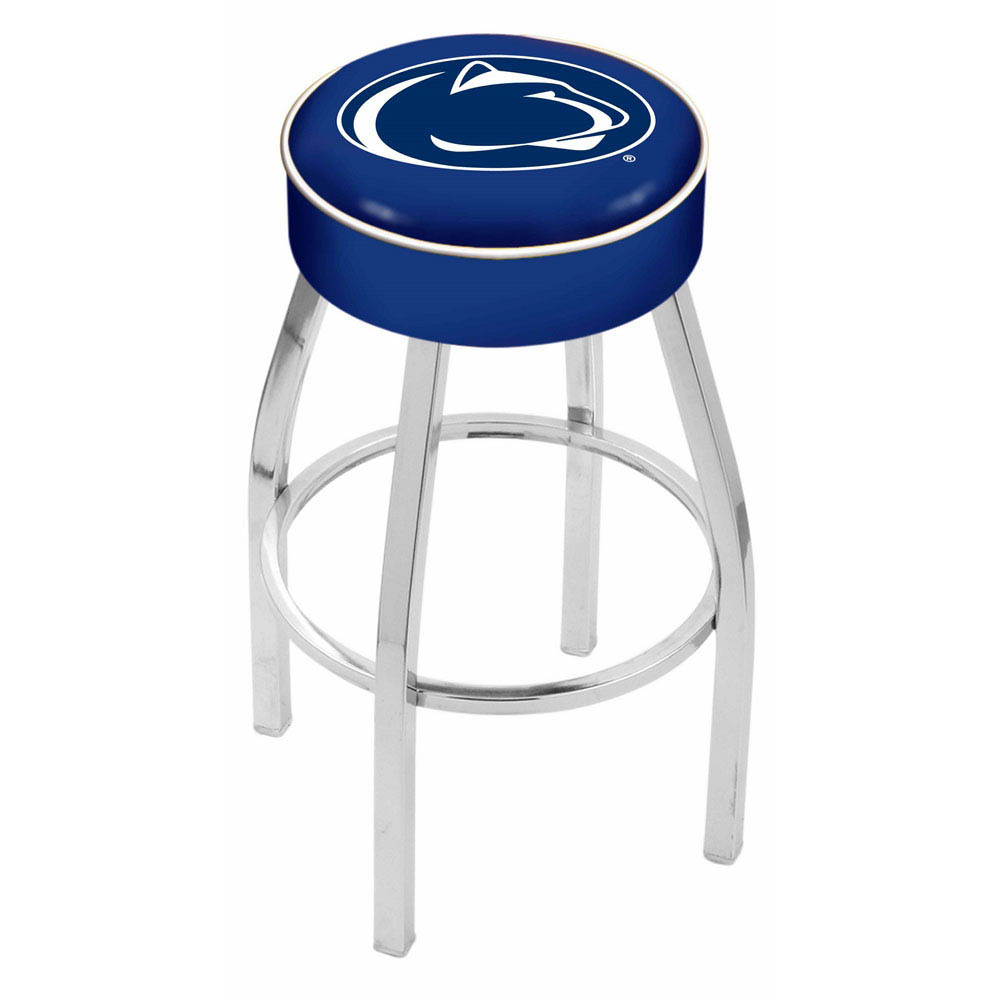 inch Penn State Logo Swivel Bar Stool w/ Chrome Base