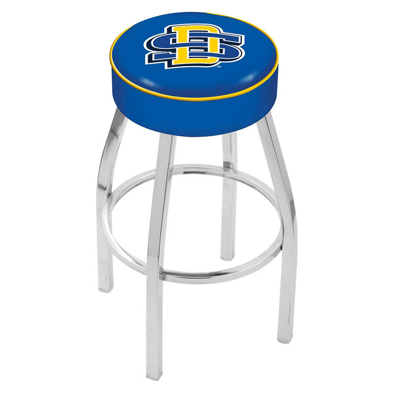 inch South Dakota State Logo Swivel Bar Stool w/ Chrome Base
