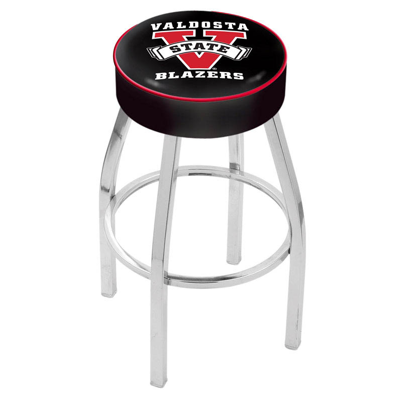 inch Valdosta State Logo Swivel Bar Stool w/ Chrome Base