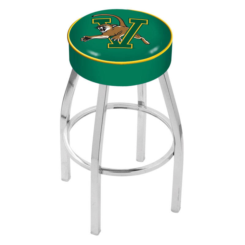 inch Vermont Logo Swivel Bar Stool w/ Chrome Base