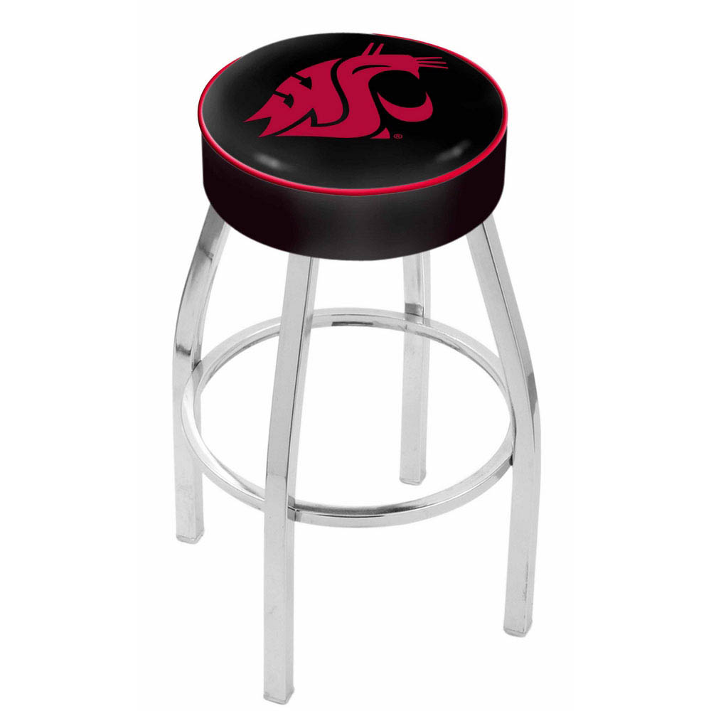 inch Washington State Logo Swivel Bar Stool w/ Chrome Base