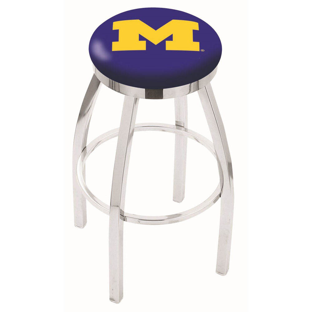 HBS10023 30 inch Chrome Michigan Swivel Counter Stool w/ Ac sku HBS10023