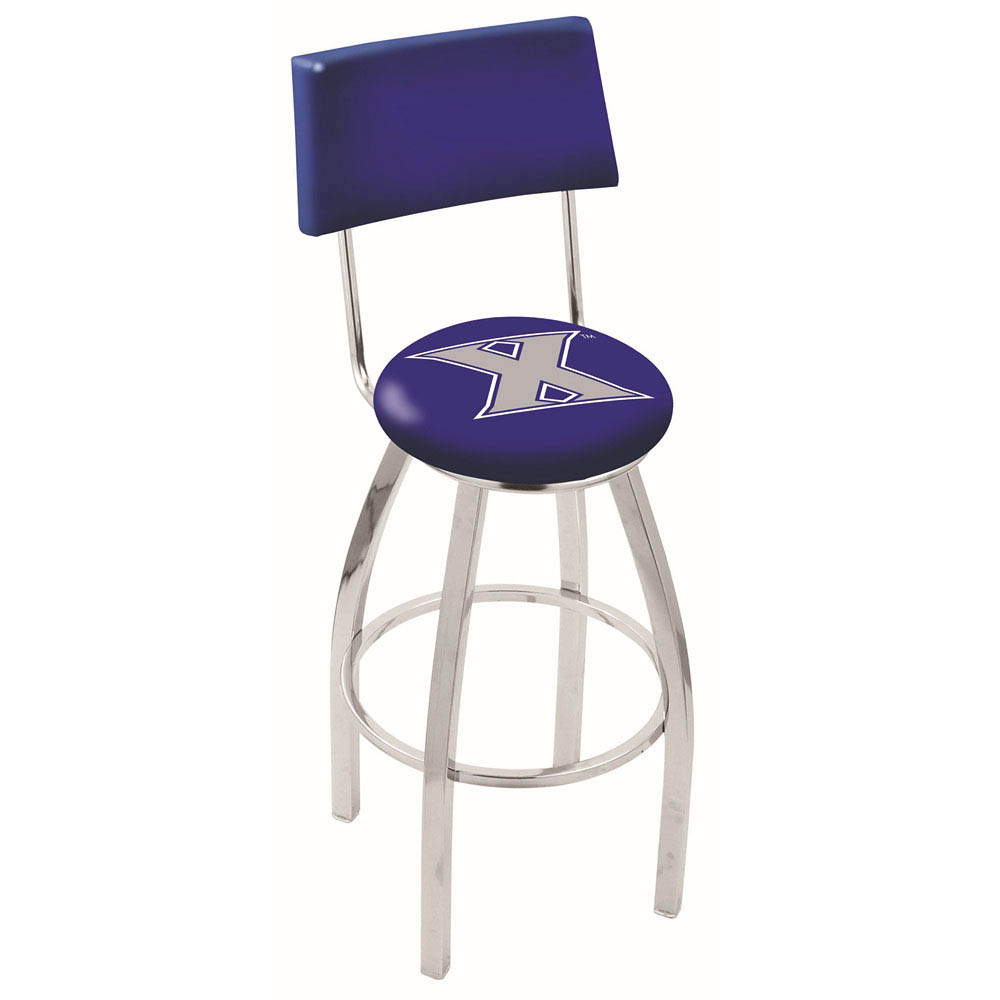 inch Chrome Xavier Swivel Bar Stool w/ Back