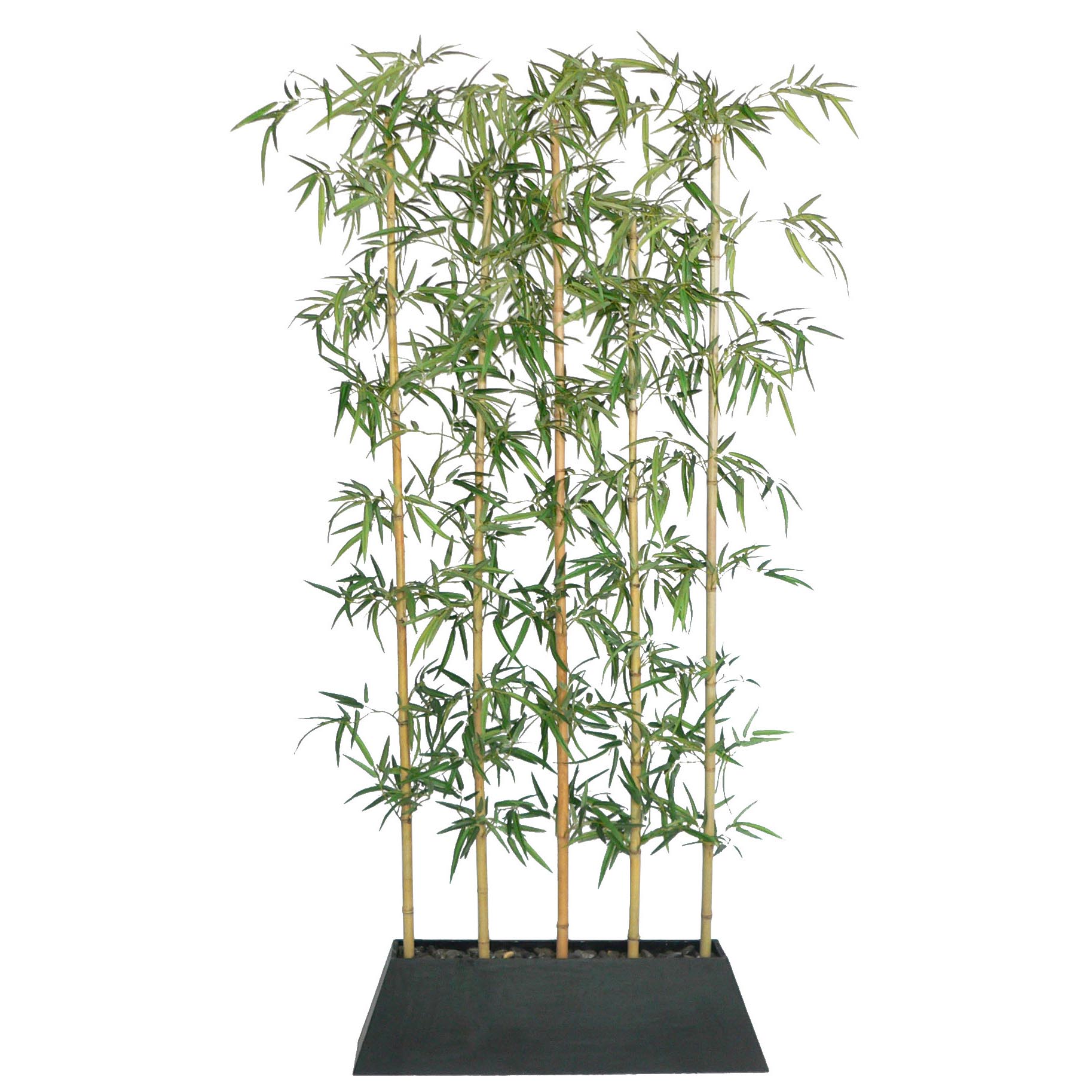 Laura Ashley 8 foot Silk Bamboo Wall Tree in Wood Planter