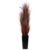 Vintage Home 7 foot Silk Onion Grass & Cattails in Decorative Planter