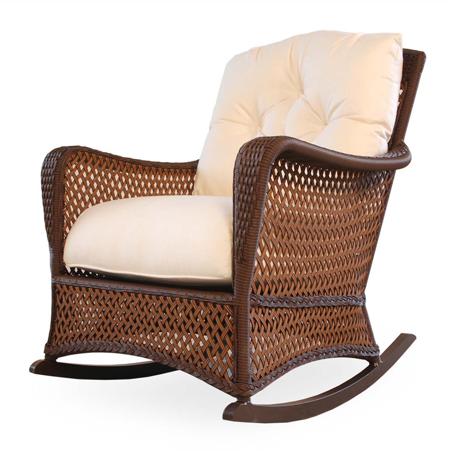Lloyd Flanders Grand Traverse Wicker Outdoor Lounge Rocker