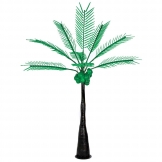 12.5 foot LED Lighted Palm Tree with Dark Trunk
