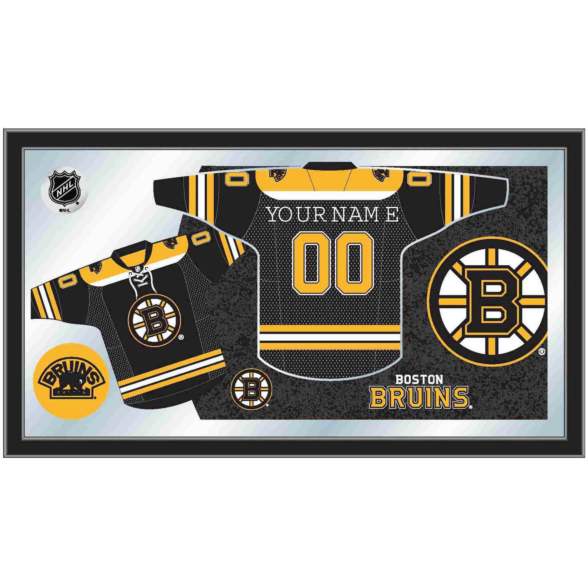 Boston Bruins Billiard Light - 3-Shade Pool Table Lighting By Holland Bar Stool Co.