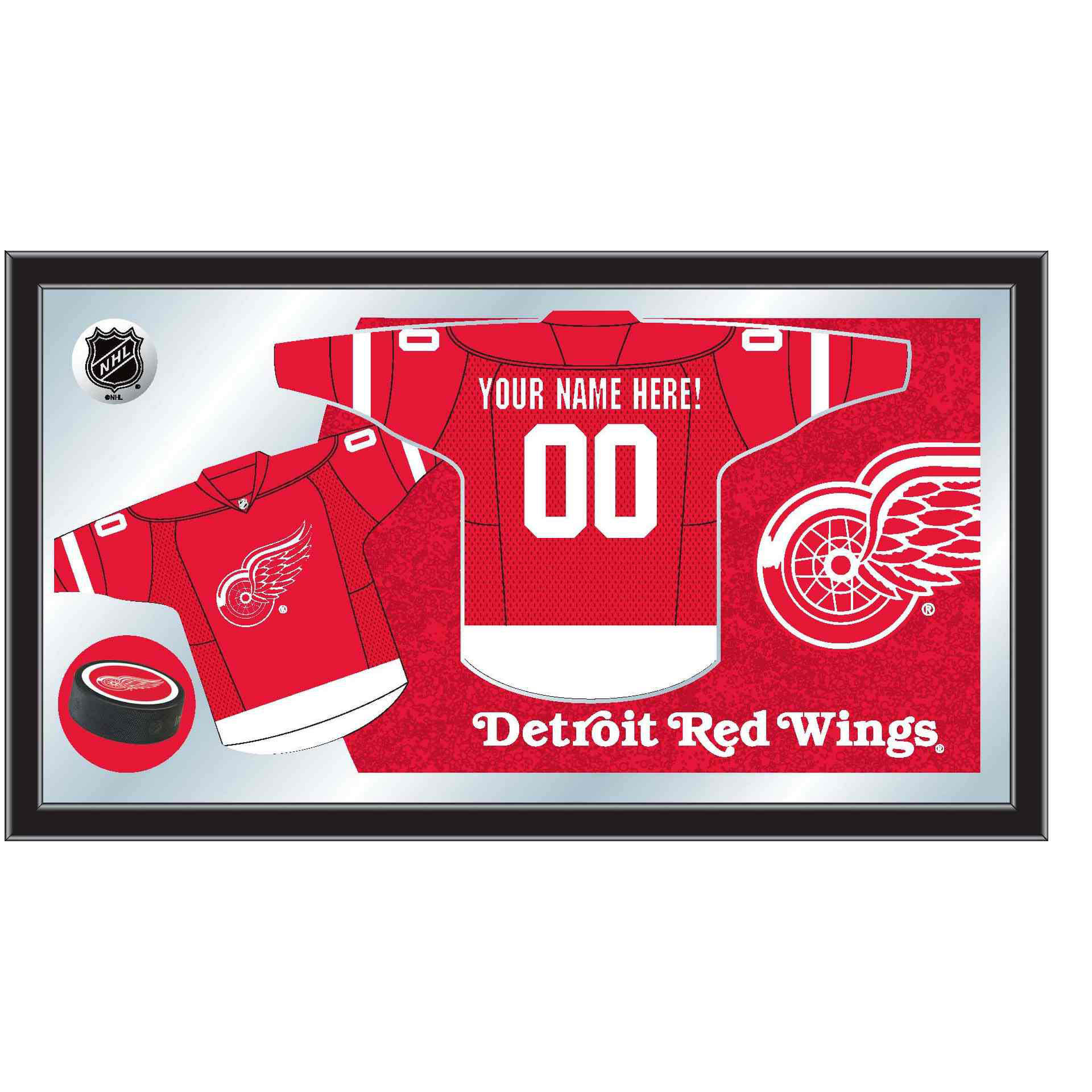 Detroit Red Wings Jersey Mirror