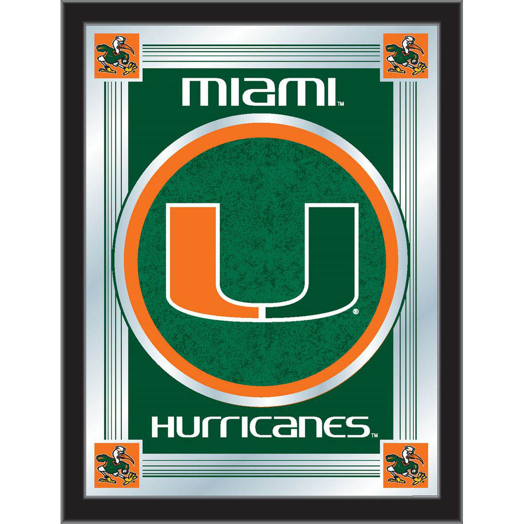 University of Miami Logo Mirror