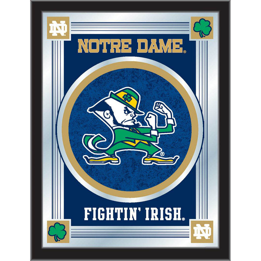 Notre Dame Leprechaun Logo Mirror
