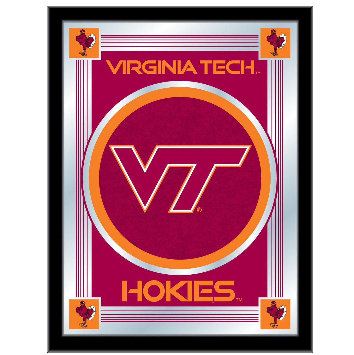 Virginia Tech University Logo Mirror