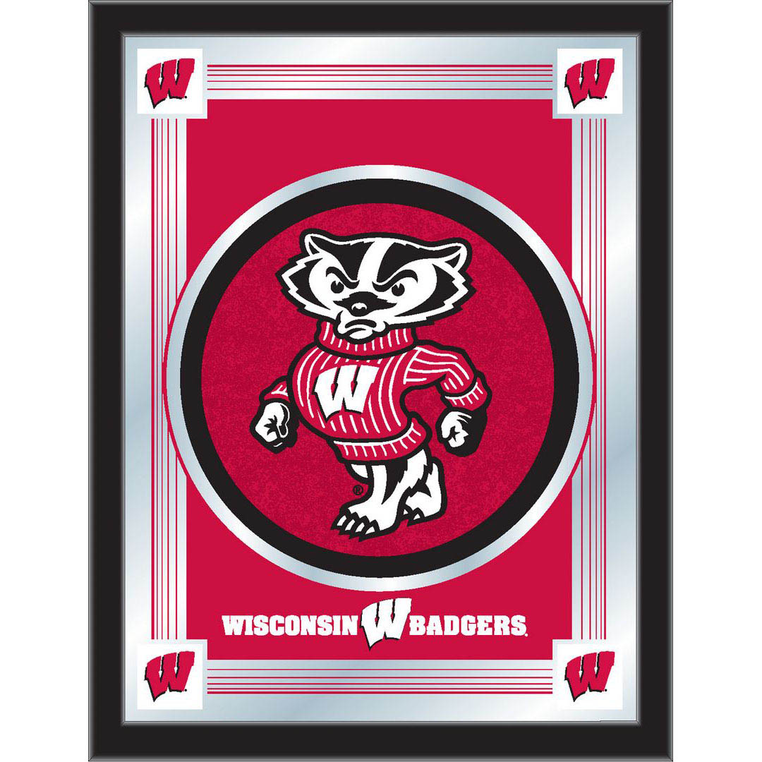 University of Wisconsin Badger Logo Mirror