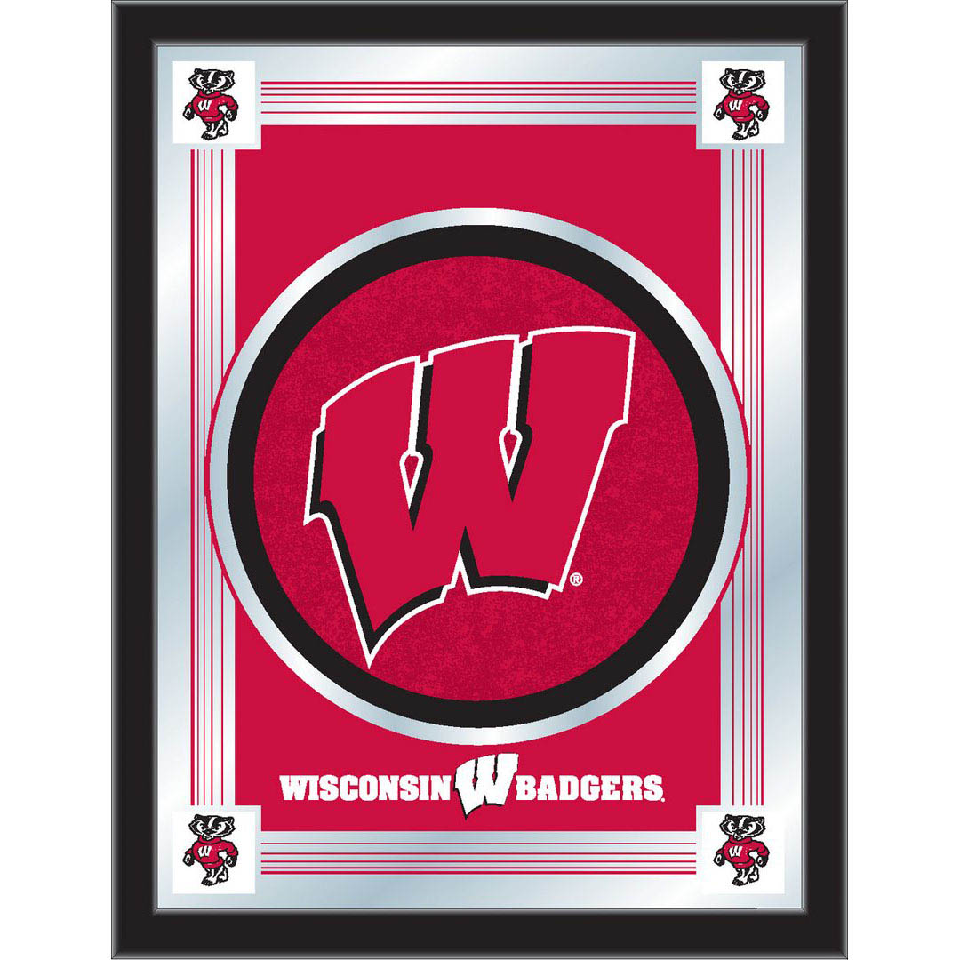 University of Wisconsin W Logo Mirror