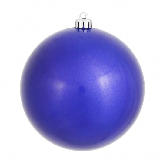4.75 inch UV Resistant Cobalt Candy Ball Ornament: Set of 4