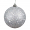 8 inch Silver Sequin Ball Ornament