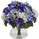 14.5 inch Hydrangea in Large Vase