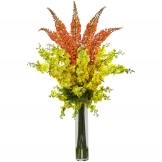 46 inch Delphinium & Foxtail Silk Floral Arrangement