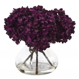 8.5 inch Hydrangea in Vase Silk Flower Arrangement