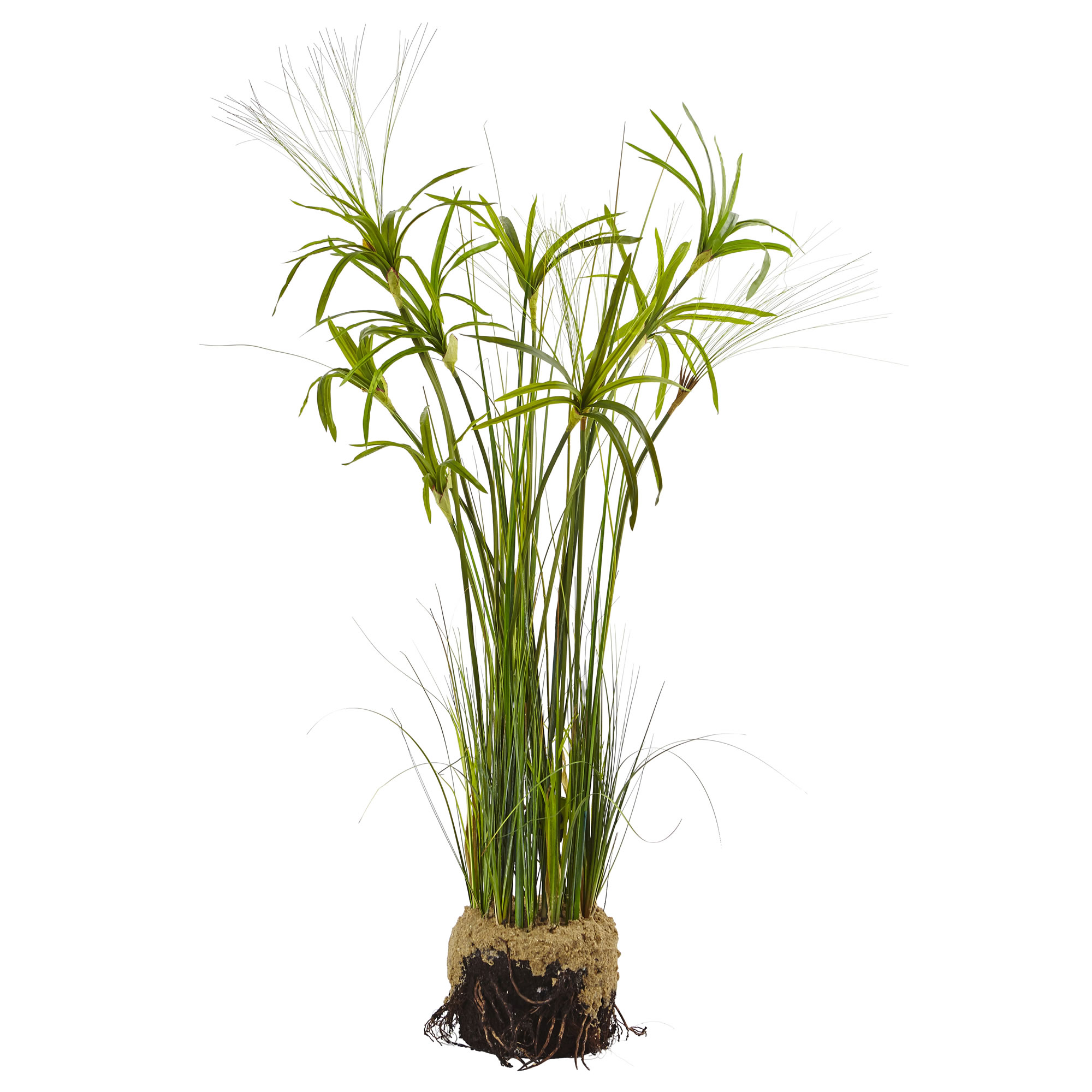 48 inch Drop In Papyrus Plant with Faux Soil