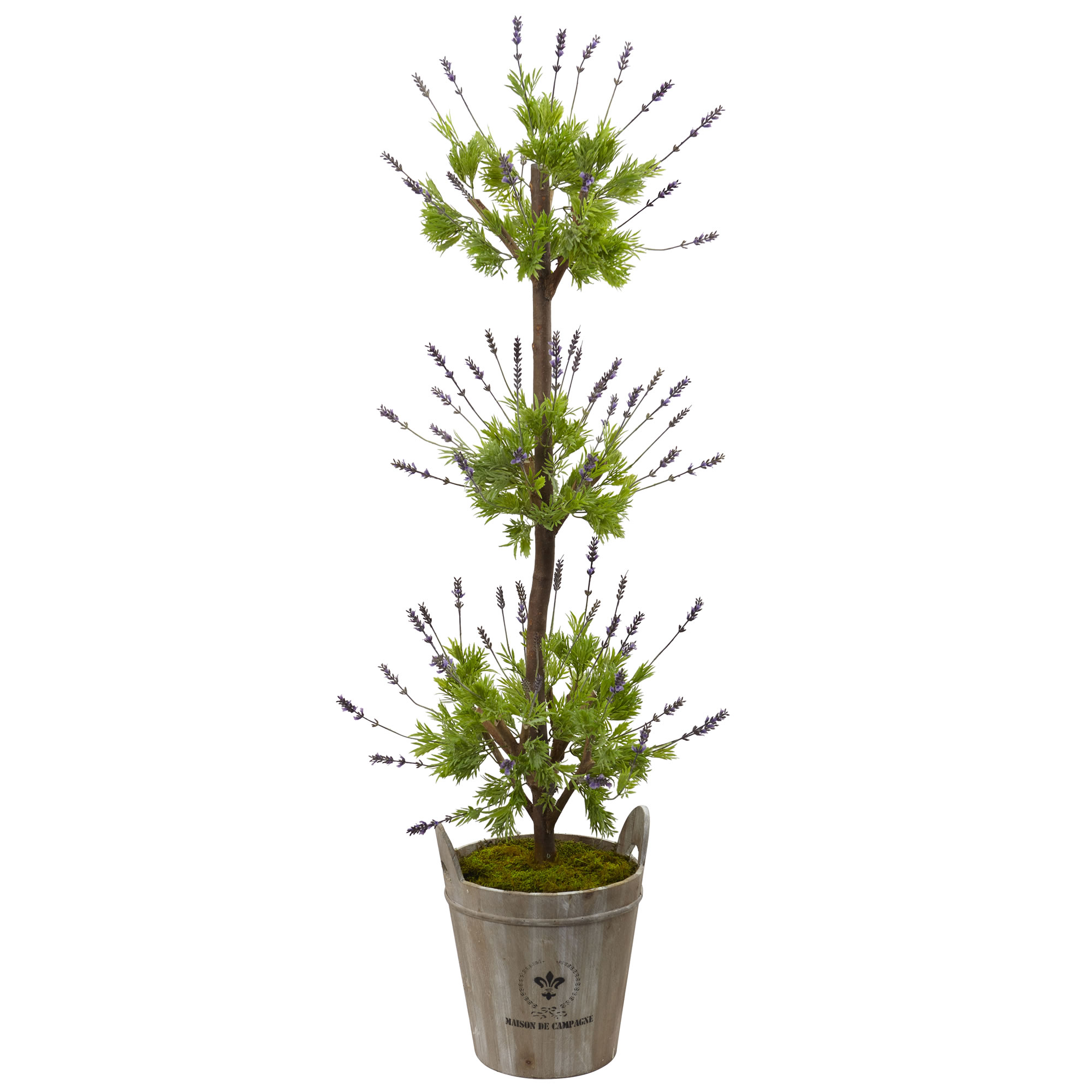 50 inch Lavender Topiary in Farmhouse Planter