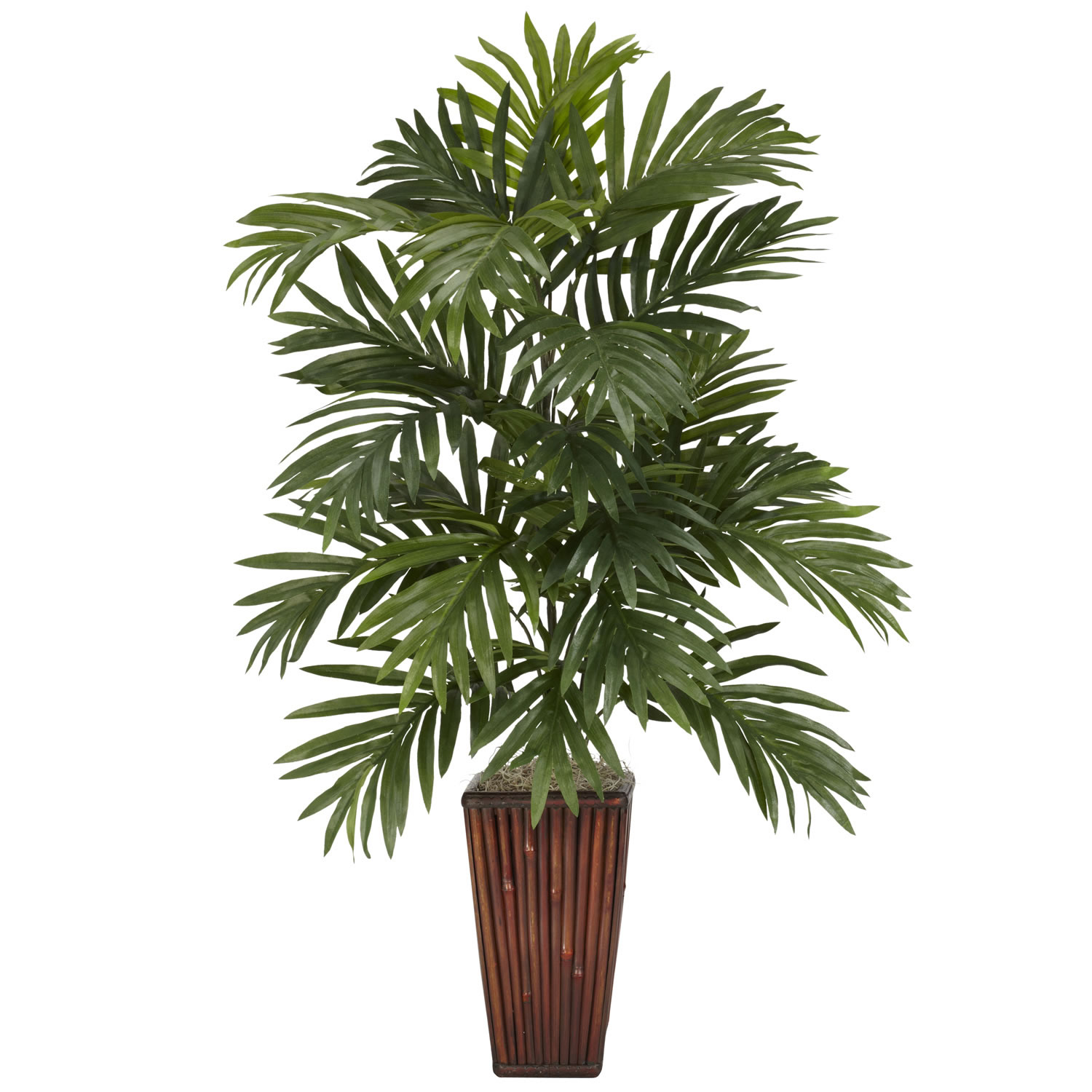 32 Inch Areca Palm In Bamboo Vase