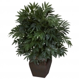 35 inch Double Bamboo Palm in Decorative Planter