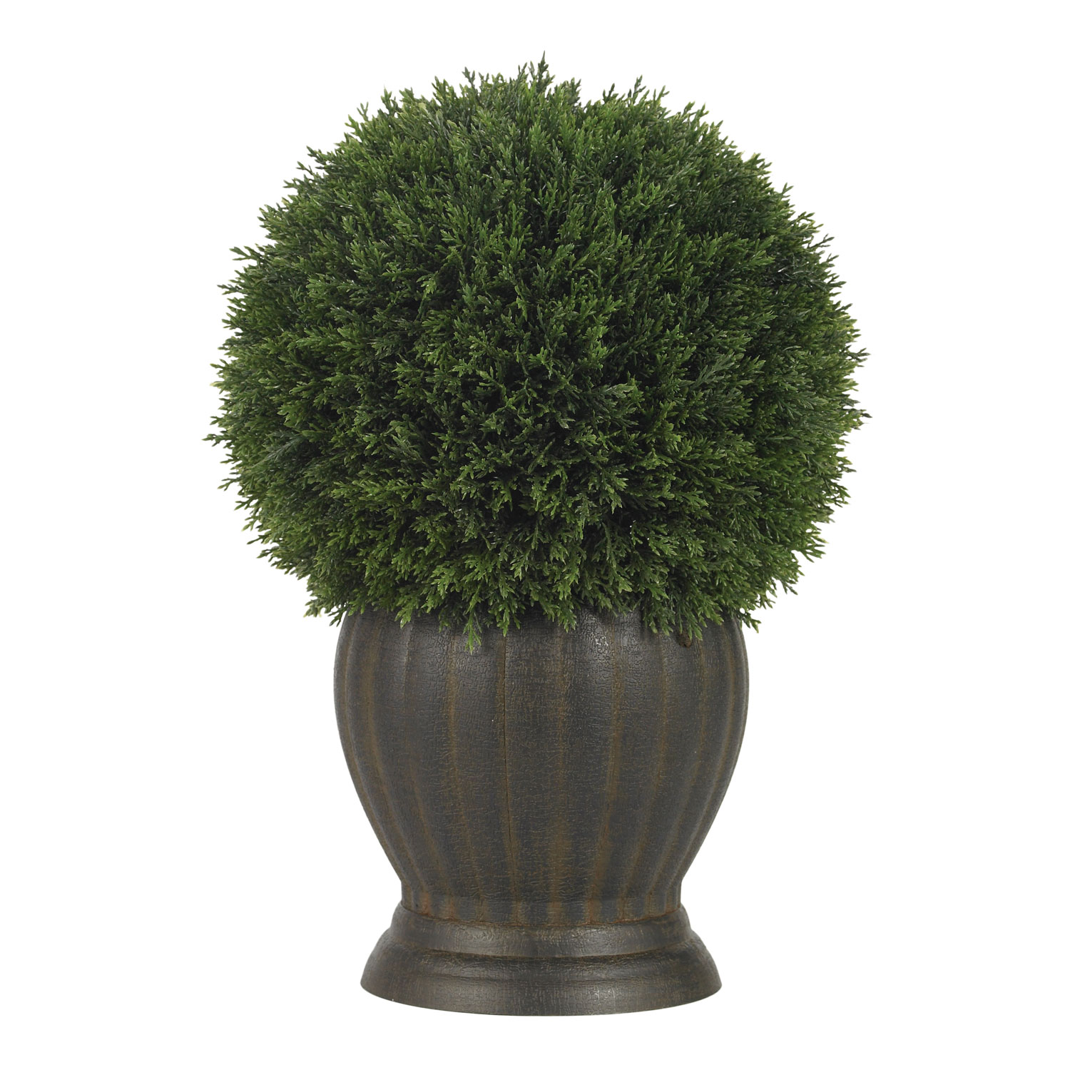 14 Inch Cedar Ball Topiary In Planter