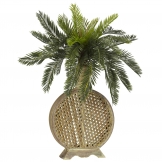 25 inch Cycas Palms in Decorative Vase