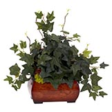 15 inch Puff Ivy in Decorative Chest