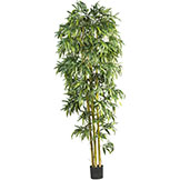 8 foot Silk Indoor Biggy Style Bamboo Tree: Potted