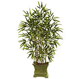 45 inch Indoor Silk Bamboo Tree with Decorative Planter