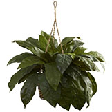 28 inch Silk Indoor Double Giant Birds Nest Hanging Basket