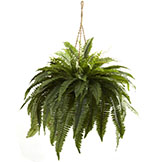 29 inch Silk Indoor Double Giant Boston Fern Hanging Basket