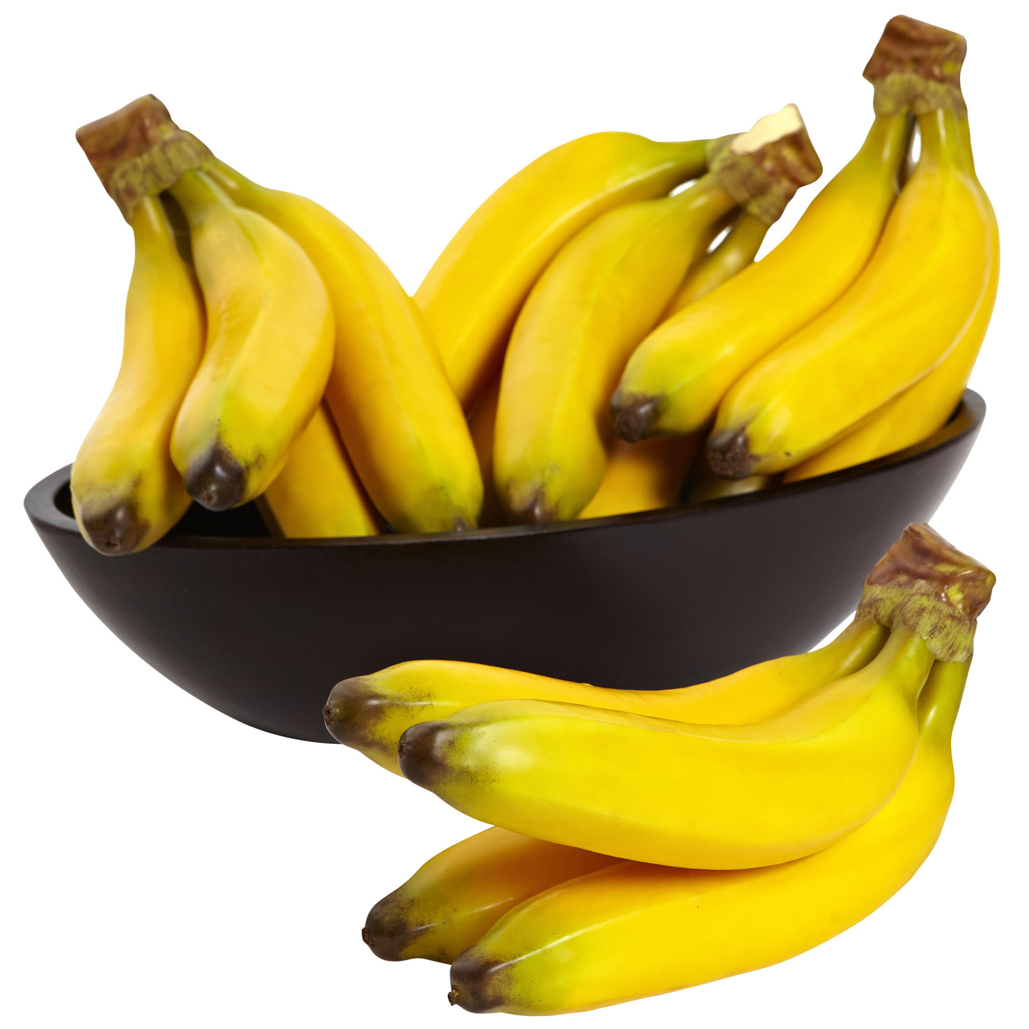 9 Inch Lifelike Decorative Banana Bunch (set Of 4)