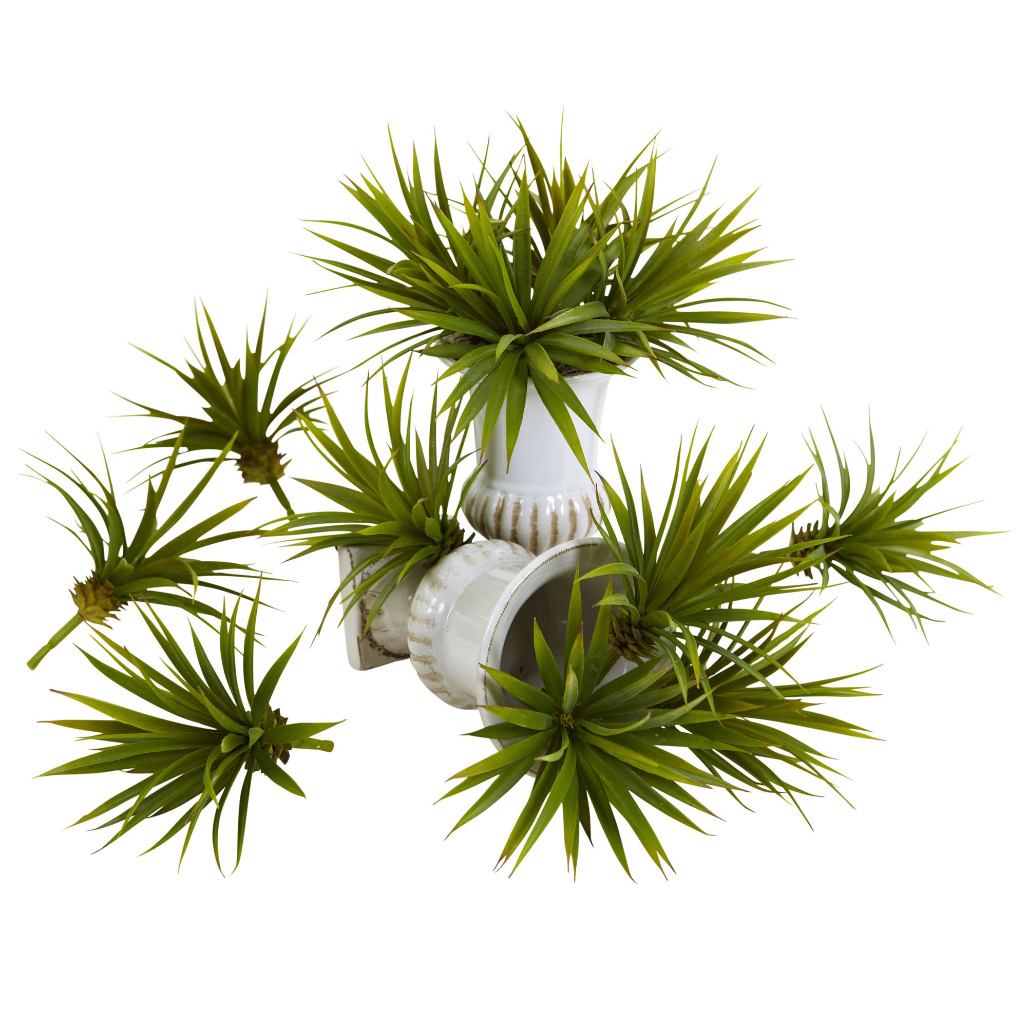 1 Dozen 6 inch Indoor Silk Mini Spiky Agave Succulent Plants
