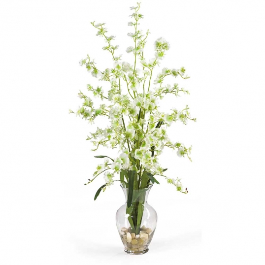 Dancing Lady Silk Arrangement in Acrylic Water